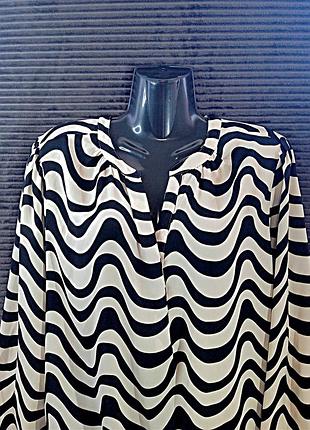 Елегантна блузка m&s collection принт розмір l – xl