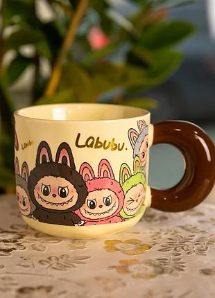 Чашка порцелянова labubu 400 (мл) подарункова yiwu fm-21c