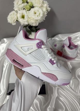 Nike air jordan 4 white / pink oreo premium