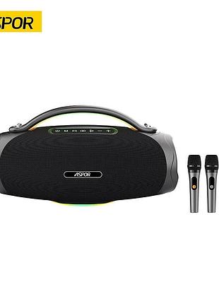 Bluetooth колонка aspor a677 (300w)- чорний
