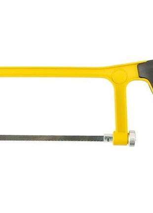 Ножівка по металу mastertool 150 мм алюмінієва рукоятка з покриттям tpr flex полотно 12.5 мм 24tpi 14-2215