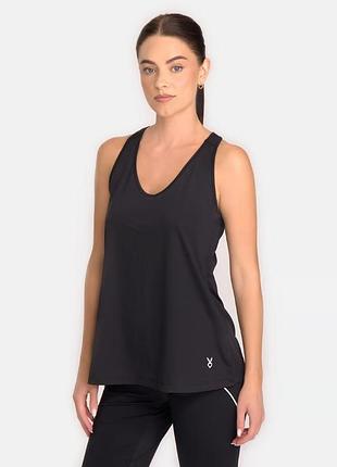 Жіноча спортивна майка black essential soft motion tank cardio bunny s, м чорна