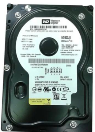 Жорсткий диск western digital 80gb 7200rpm 8mb (wd800jd-08lsa0) 3.5" sataii бв