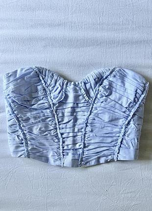 Корсет zara бавовняний в upcycle стилі
