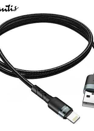 Кабель avantis ac-46i usb – lightning- чорний