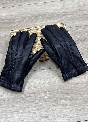 Friedling basel жіночі чорні теплі шкіряні рукавиці з натуральним хутром швейцарія натуральна шкіра вінтаж базові демі сезон зима р. 7 s m