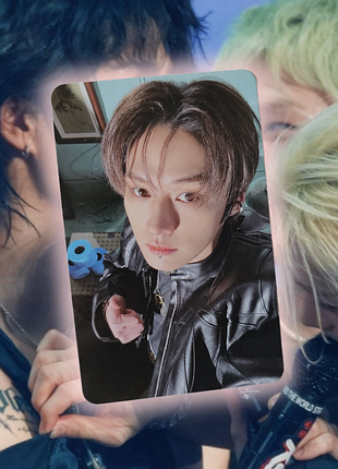 Офіційна картка мінхо лі ноу stray kids з альбому 5-star, lee know minho skz kpop скз кпоп