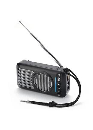 Bluetooth колонка tg368 (fm радіо, сонячна панель)- чорний