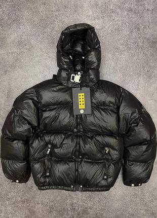 1017 alyx 9sm shell hooded × moncler puffer jacket black