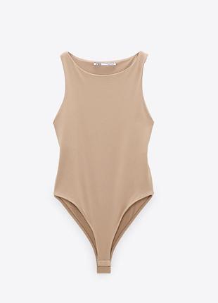 Боді нюдовий zara