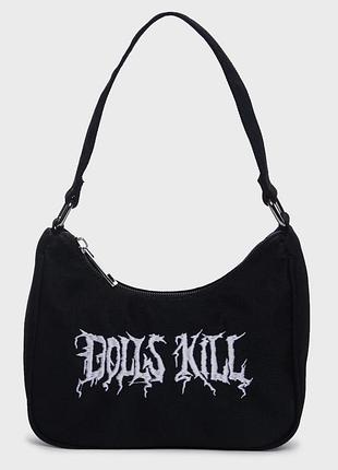 Маленька сумочка dollskill чорна з написом на замочку оригінал