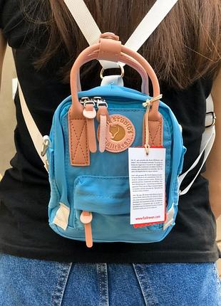 Рюкзак acne studio x fjällräven kånken clutch блакитний