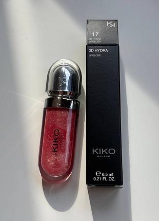 Блиск для губ kiko milano 3d hydra lipgloss відтінок 17