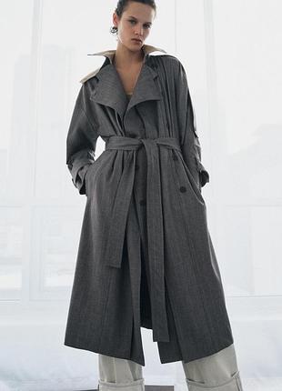 Комбинированный тренч zw collection limited edition от zara