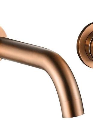 Змішувач для умивальника прихованого монтажу rea lungo brushed copper (rea‑b4600) мідний матовий