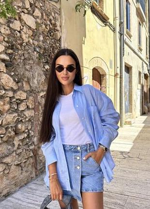 Джинсові шорти спідниця zara