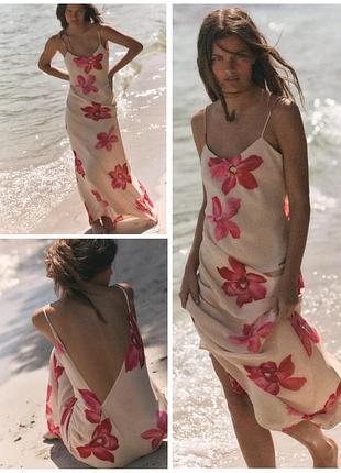 Zara сукня xs шифонова нарядна коктейльна