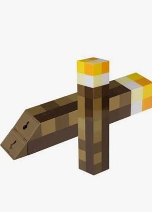 Ночник-светильник игрушка факел minecraft майнкрафт led на аккумуляторе usb