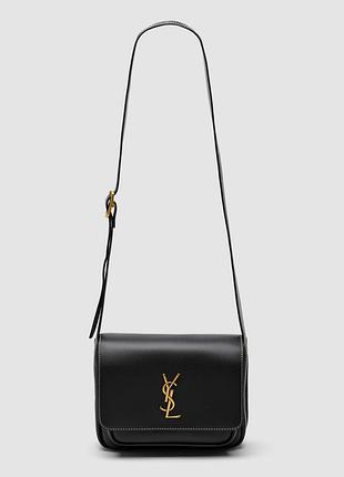 💎 saint laurent niki besace in leather black/gold 20 х 15 х 9 см