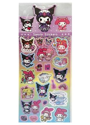Наклейки декоративные "sanrio stickers" sz240906-2 с блестками