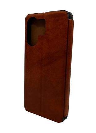 Чохол для смартфона leather premium for xiaomi redmi 13c / poco c65 brown
