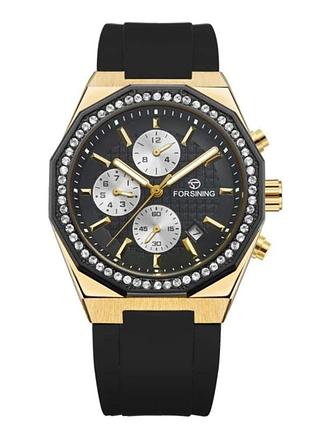Наручний годинник forsining 8314 black-gold