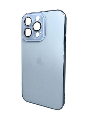 Чохол для смартфона ag glass sapphire frame magsafe logo for apple iphone 12 pro sierra blue