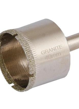 Свердло для скла та кераміки granite трубчасте з алмазним напиленням 40 мм 2-01-240