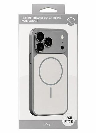 Чохол для смартфона silicone creative variation case mag cover apple iphone 17 air 5,lavender grey