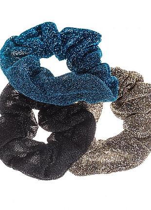Резиночки для волосся scrunchies класичні до школи