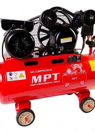 Компресор mpt profi 50 л 1500 вт/2 к.с. 1050 об/хв 170 л/хв 8 атм мідна обмотка mac20503b