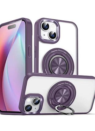 Чохол накладка ring holder with magsafe для iphone 13 pro max- deep purple