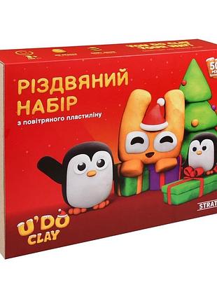 Набір для творчості strateg u'do clay: різдвяний набір (31067)