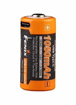 Акумулятор 16340 fenix (1050 mah) type-c