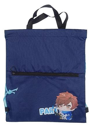 Дитяча сумка для взуття "anime" 2-54-1(blue) 40 x 35 см