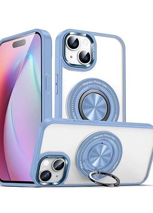 Чохол накладка ring holder with magsafe для iphone 13 pro max- sky blue