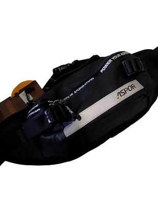 Сумка на пояс aspor universal waterproof- чорний