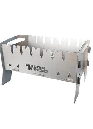 Мангал туристичний складаний mastertool "майстер-шеф" на 7 шампурів 92-0008