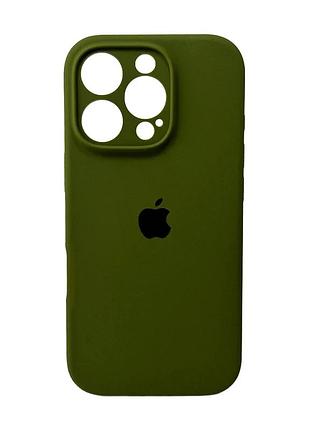 Чохол для смартфона silicone full case aa camera protect for apple iphone 16 pro 29,army green