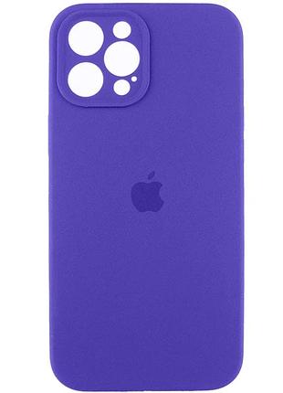 Чохол для смартфона silicone full case aa camera protect for apple iphone 12 pro max 22,dark purple