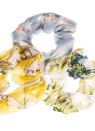 Резиночки для волосся scrunchies весняний настрій
