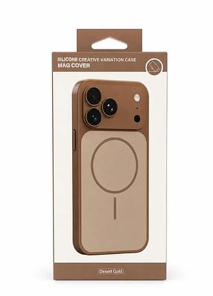Чохол для смартфона silicone creative variation case mag cover apple iphone 13 pro max 3,gold of the desert