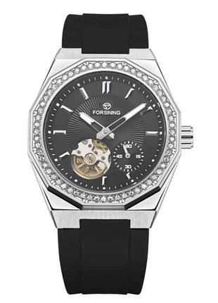 Наручний годинник forsining 831 black-silver-black