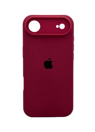 Чохол для смартфона silicone full case aa camera protect for apple iphone 17 air 47,plum