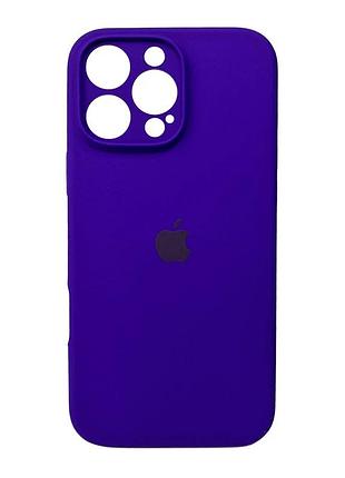 Чохол для смартфона silicone full case aa camera protect for apple iphone 16 pro 22,dark purple