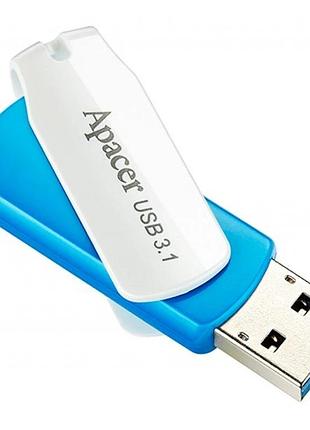 Флеш-накопичувач apacer usb 3.2 gen 1 ah357 64gb blue