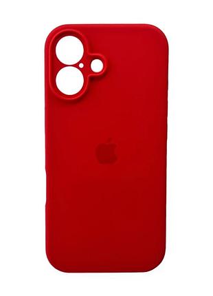 Чохол для смартфона silicone full case aa camera protect for apple iphone 16 43,berry red