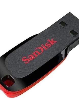 Флеш-накопичувач sandisk usb 2.0 cruzer blade 128gb black/red