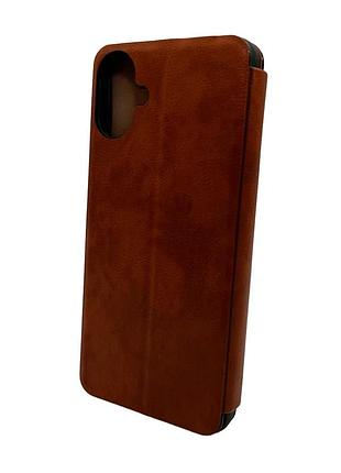 Чохол для смартфона leather premium for samsung galaxy a07 4g brown