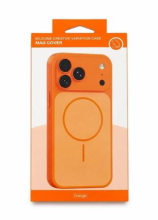 Чохол для смартфона silicone creative variation case mag cover apple iphone 17 pro 4,orange